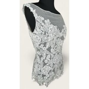 Lace Corset Top 8 Fairy Whimsigoth Coquette Ethereal White Floral Sheer